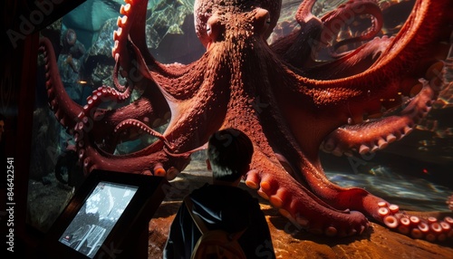 Exploring the Mysterious World of the Giant Pacific Octopus at the Aquarium of the Pacific photo