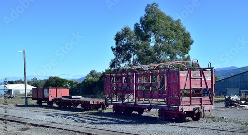Disused Railway carriages in the sidings at Carterton
