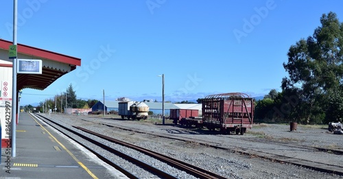 Railway carriages in the sidings at Carterton