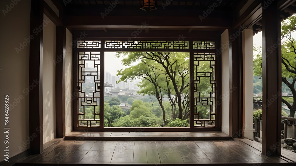 Genetative AI. The traditional Window,door,and fence. When life gets overwhelming, I simply gaze out my window and let the serenity of nature wash over me. 🌲🌊 #WindowEscape #NatureHeals