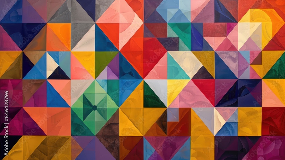 Fototapeta premium Colorful and beautiful geometric patterns