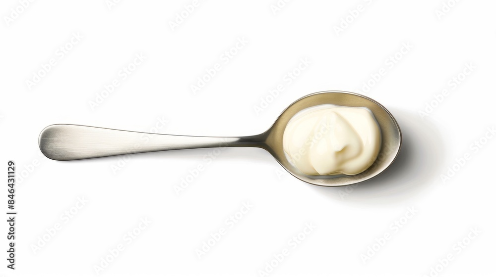 Spoonful of Creamy Mayonnaise - Generative AI