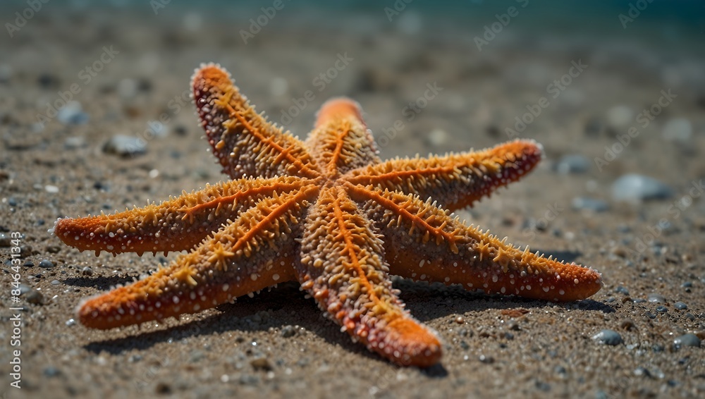 A starfish's unique anatomy and adaptations for survival ai-generated A starfish's unique anatomy and adaptations for survival ai-generated