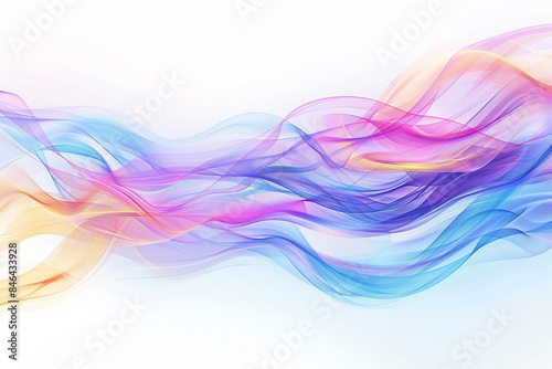 Abstract waves painting texture colorful background. Minimalist and fragile aesthetic. Fluid art texture for business presentation, banner, brochure, and poster. Generative AI