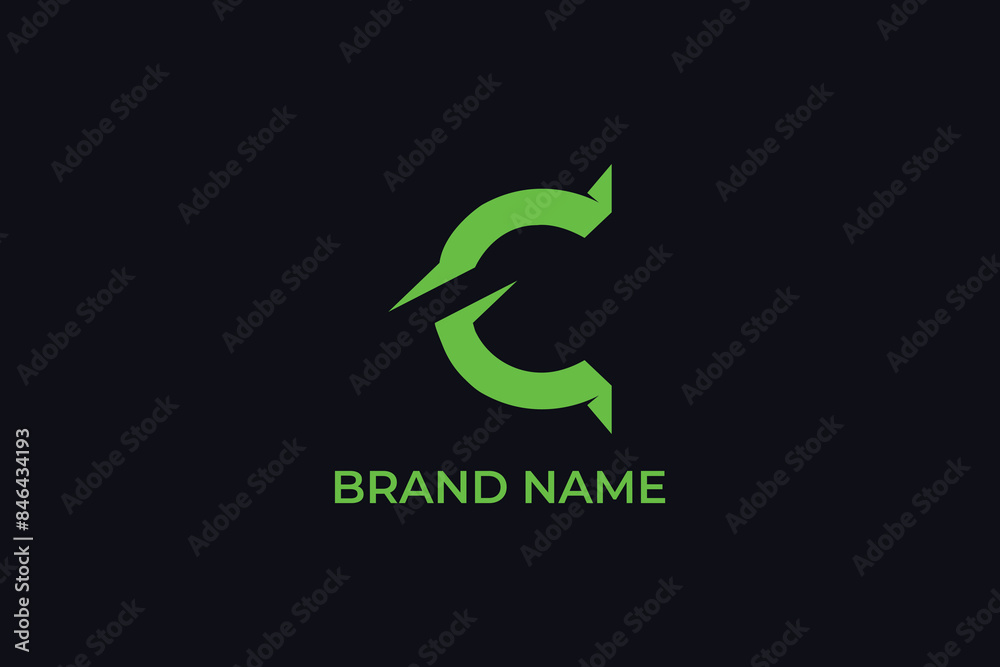 letter C swoosh icon logo, letter C link logo, letter C connection logo, logomark letter C swoosh icon logo, letter C link logo, letter C connection logo, logomark