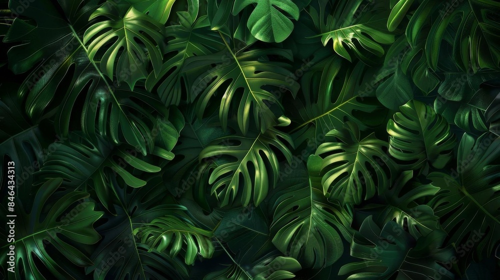 Vibrant Botanical Forest Scene Vibrant Botanical Forest Scene
