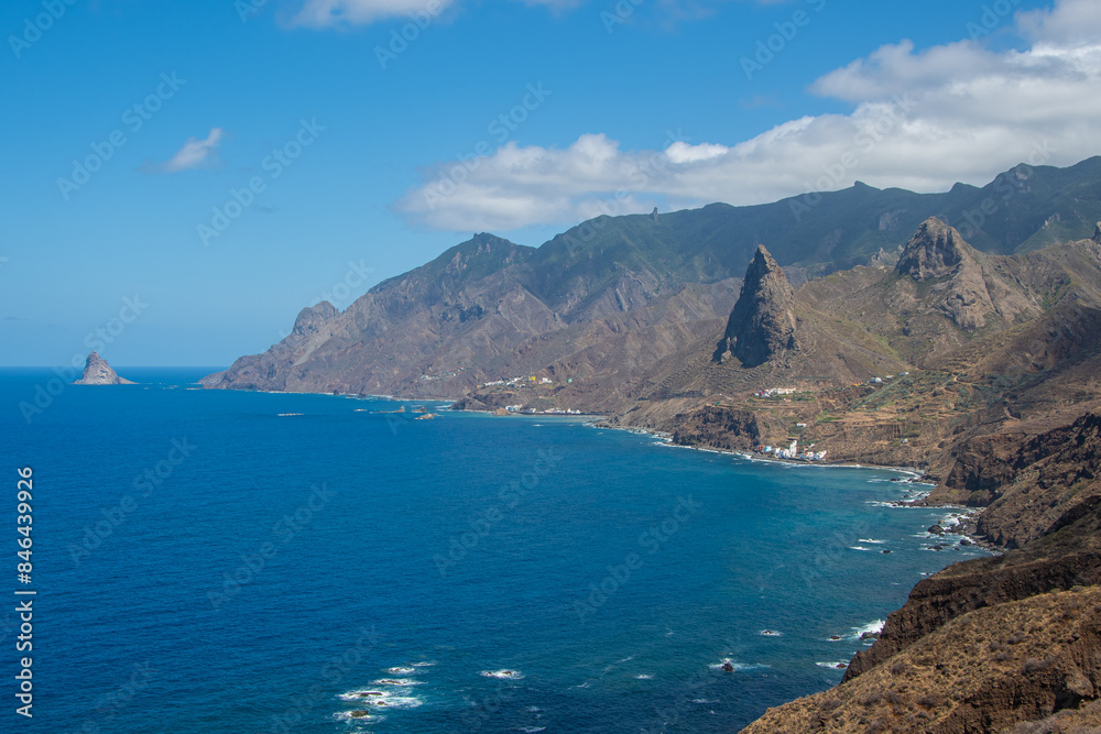 The view of the small town of 