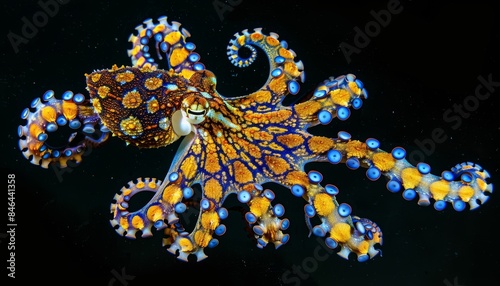 Deadly Beauties of the Indian Ocean: The Blue Rings Octopus in Indonesia photo