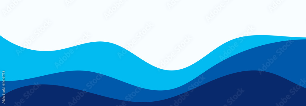 Vector-layered blue water wave banner template. Presentation template. EPS10 Vector-layered blue water wave banner template. Presentation template. EPS10