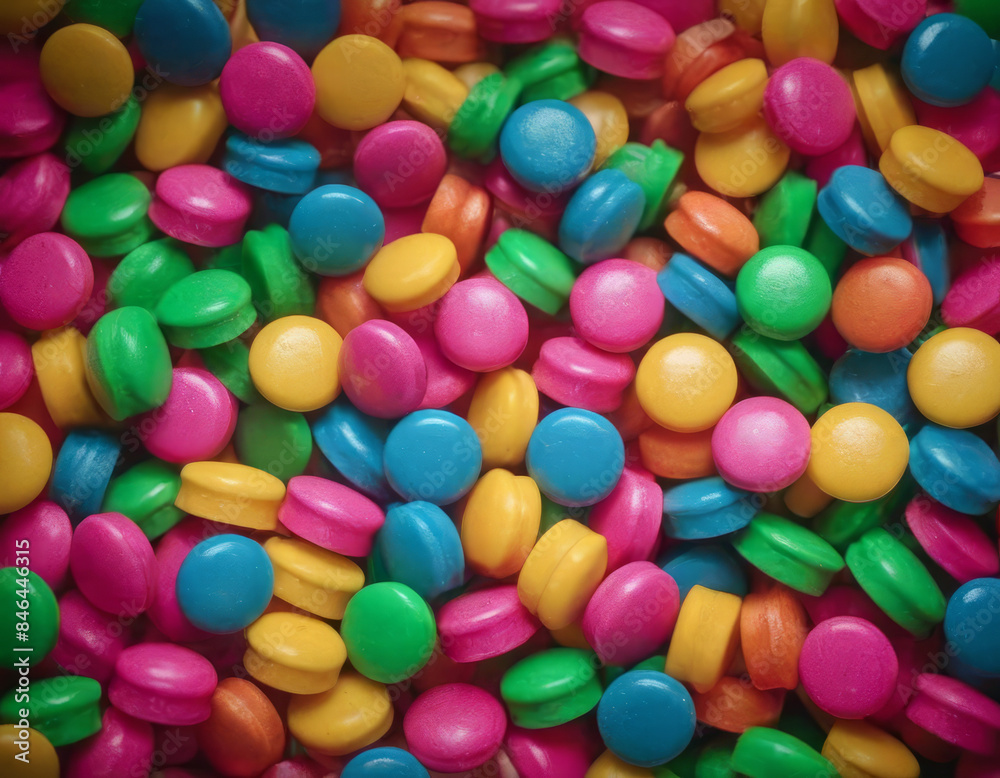Un sacco pieno di caramelle rotonde colorate, perfetto per riempire un piatto di dolci.
Un sacco pieno di caramelle rotonde colorate, perfetto per riempire un piatto di dolci.