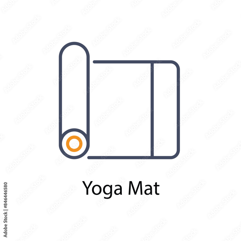 Yoga Mat vector icon Yoga Mat vector icon