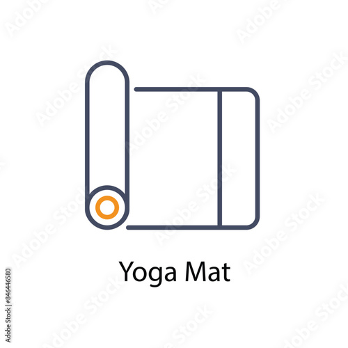 Yoga Mat vector icon