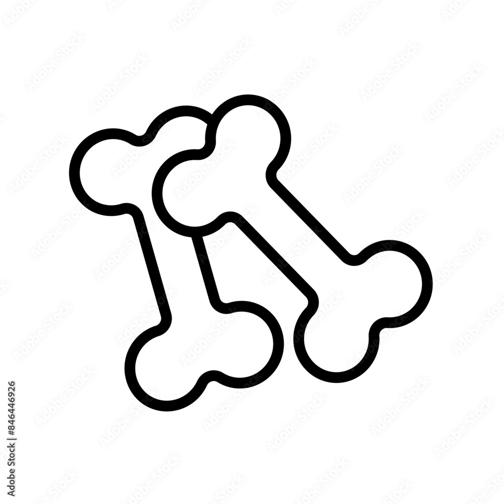 Bone Icon Ideal for Medical and Anatomy Illustrations Bone Icon Ideal for Medical and Anatomy Illustrations
