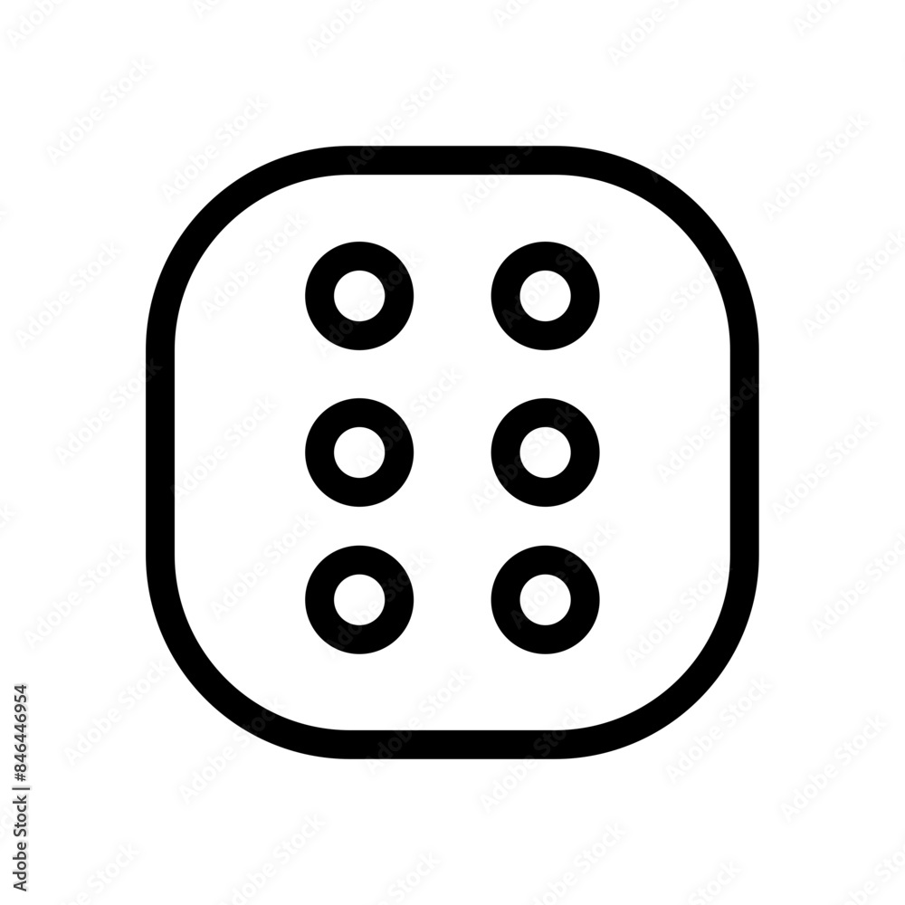 Dice Six Icon Perfect for Gambling and Board Game Illustrations Dice Six Icon Perfect for Gambling and Board Game Illustrations