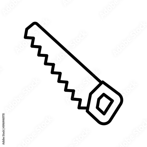 Hand Saw Icon Ideal for Carpentry and DIY Projects