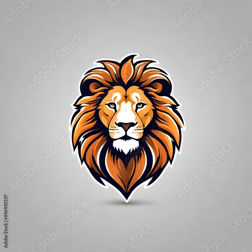 AI-generated illustration of a lion head