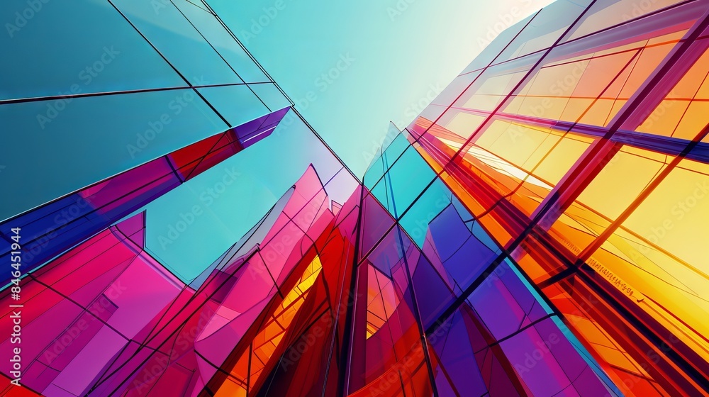 Visually stunning architectural background featuring a blend of ...