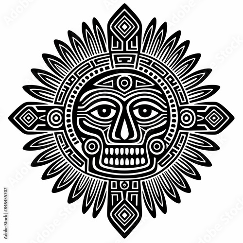 design inspired by ancient mystique of Aztec symbolism! designs capture the essence of their rich cultural heritage, perfect for t-shirts, business cards, and Central American tourism.
