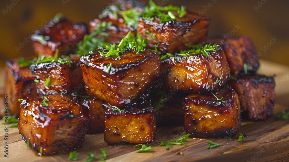 Adults will love these smoky, meaty cubes of succulent pork with the sweet and zingy barbecue sauce that adds an exciting twist to your game night dinner. Adults will love these smoky, meaty cubes of succulent pork with the sweet and zingy barbecue sauce that adds an exciting twist to your game night dinner.