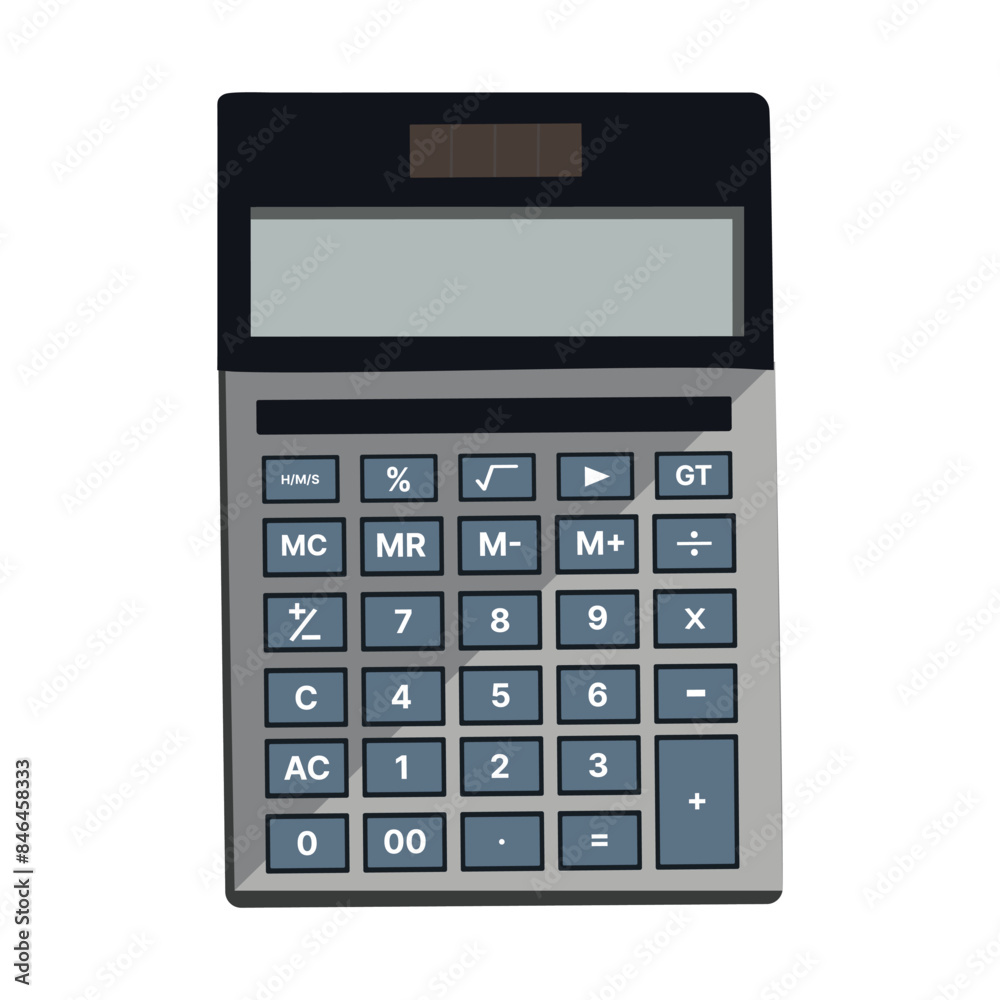 Realistic calculator vector icon isolated on white background. Realistic calculator vector icon isolated on white background.