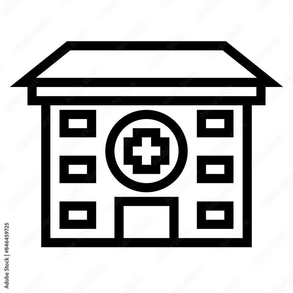 Obraz premium hospital icon