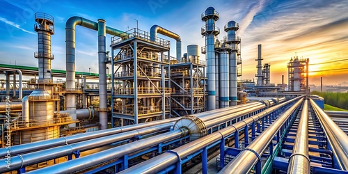 oil refinery plant photo