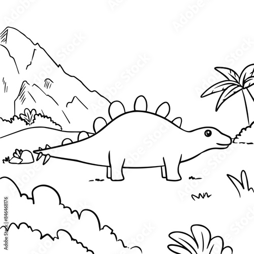 Stegosaurus Coloring Page