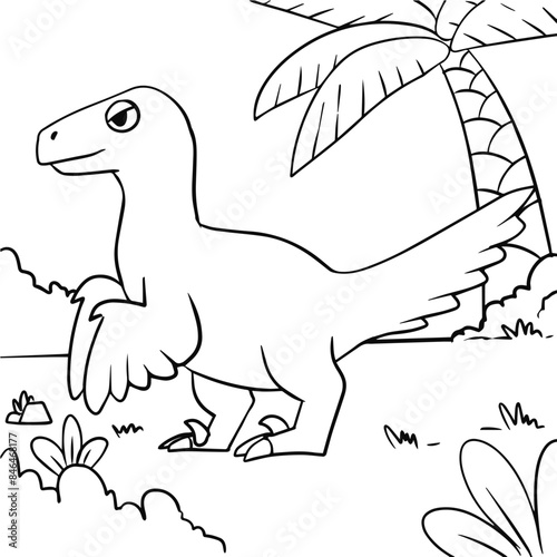 Velociraptor Coloring Page