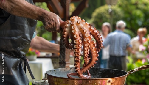 Octopus Feast: Mystery Chef Dazzles Crowds in Castroverde, Lugo photo