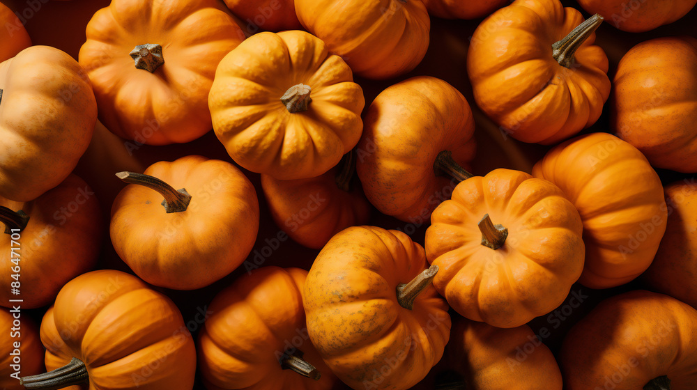 A pile of small pumpkins A pile of small pumpkins