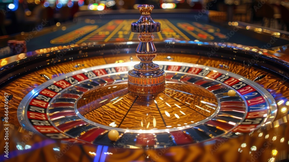 A Close Up of a Casino Roulette Wheel With a Ball Landing on 17 A Close Up of a Casino Roulette Wheel With a Ball Landing on 17