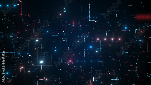 Dark technology Background, Tech abstract background  photo