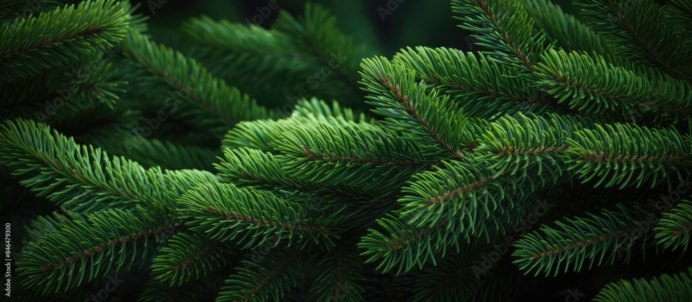 Copy space image Fresh green fir sprigs perfect for Christmas decorations Copy space image Fresh green fir sprigs perfect for Christmas decorations
