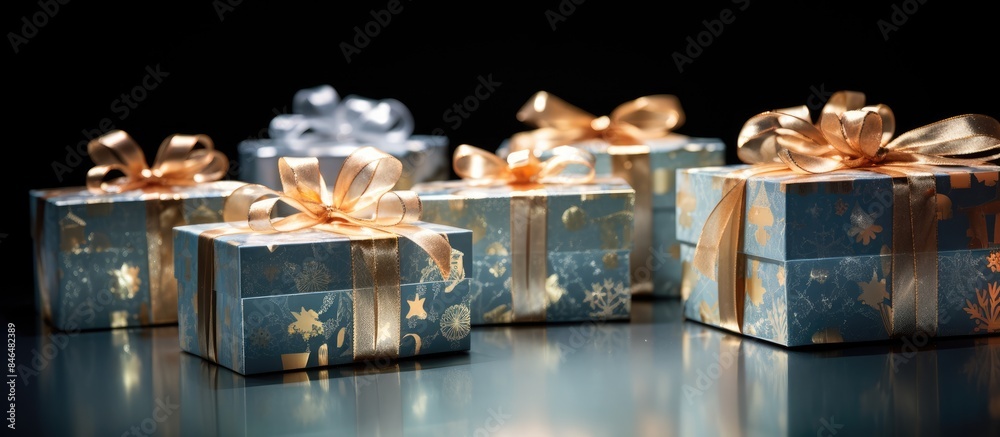 Obraz premium gift box ornaments. copy space available