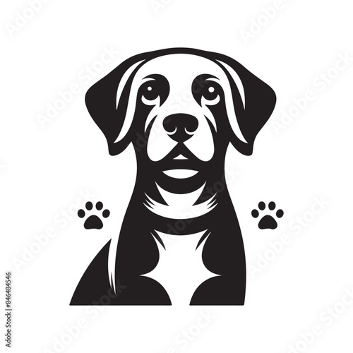 dog silhouette vector