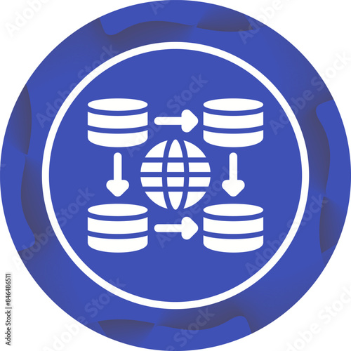 CDN (Content Delivery Netw Vector Icon