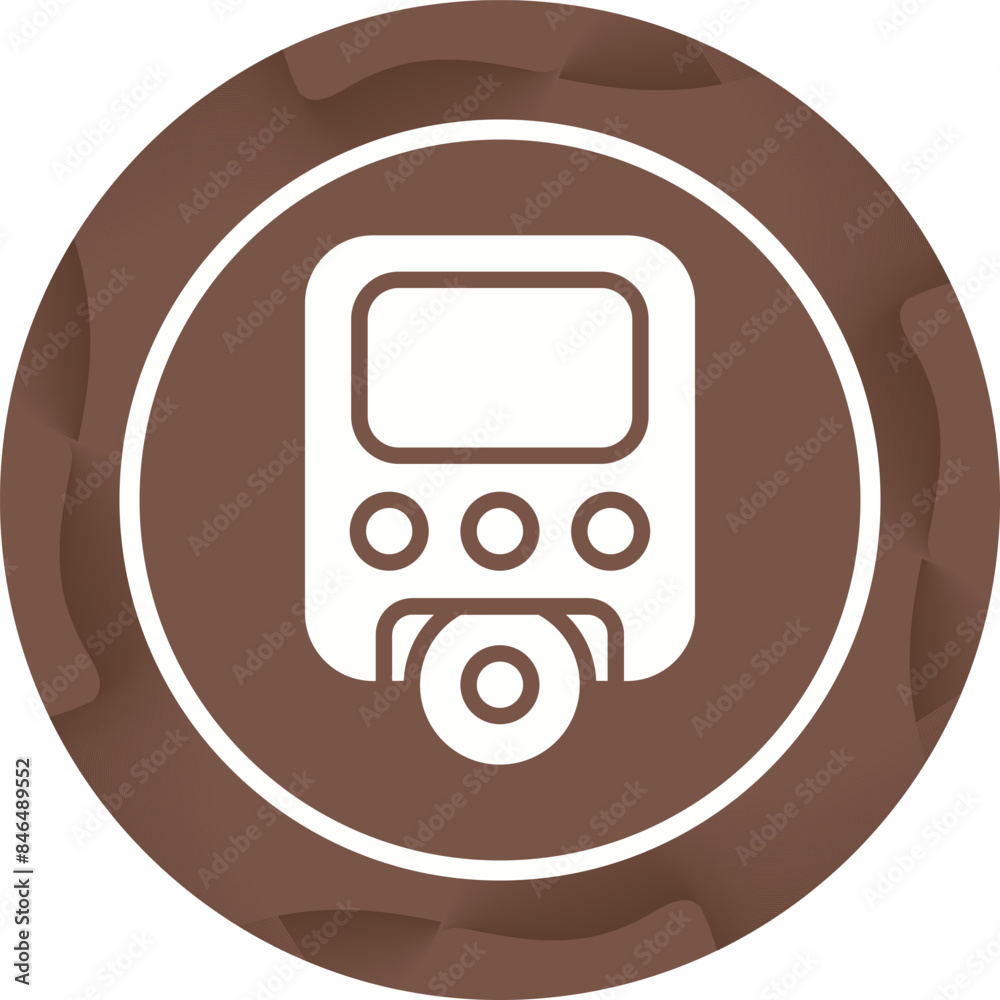 Portable DVD Player Vector Icon Portable DVD Player Vector Icon
