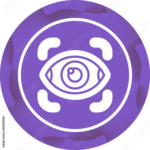 Retinal Scanner Vector Icon