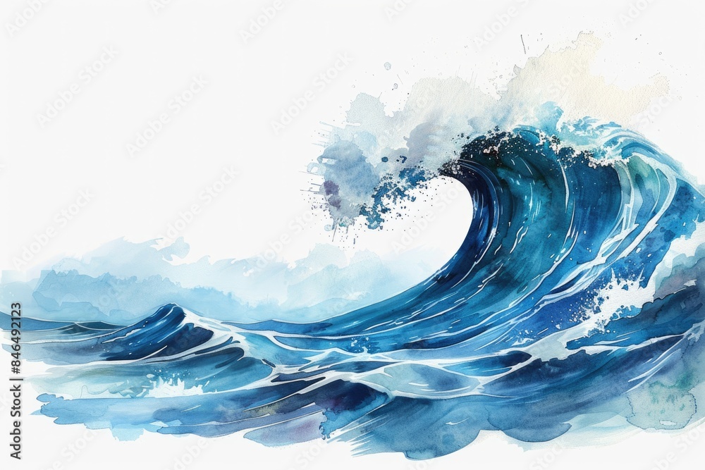 Ocean Wave Illustration Ocean Wave Illustration