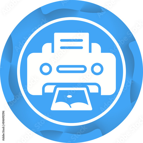 Photo Printer Vector Icon