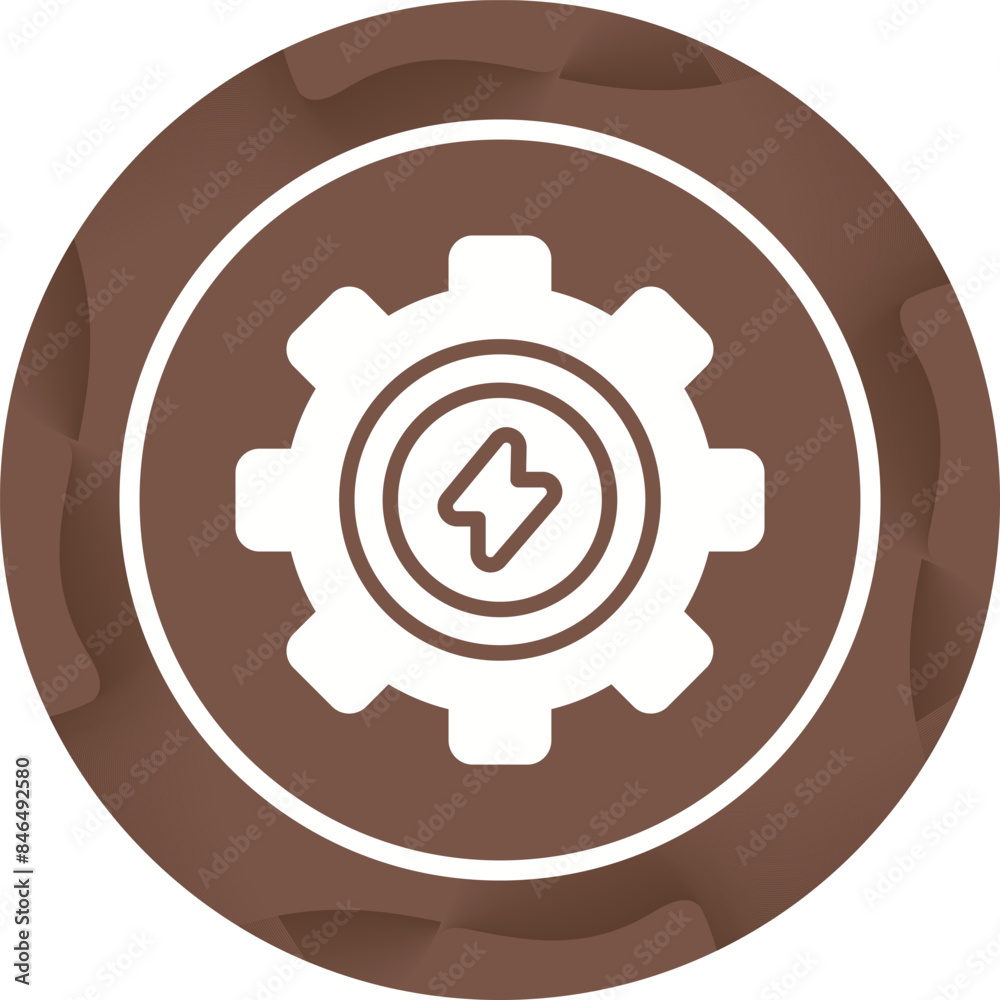 Data Center Power Manageme Vector Icon Data Center Power Manageme Vector Icon