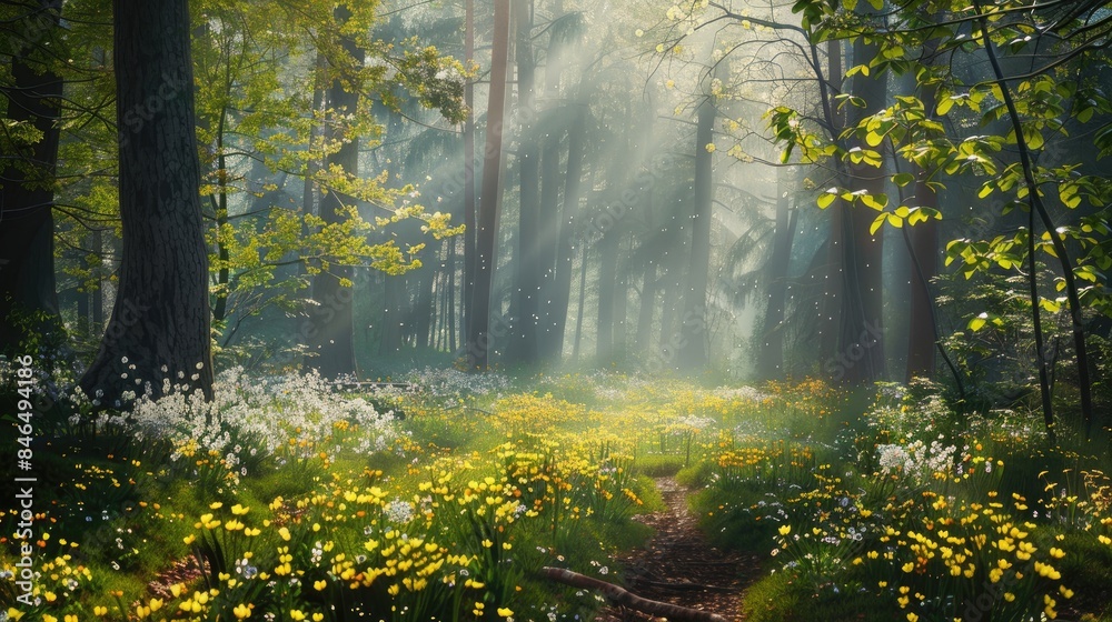 Springtime at the edge of the forest Springtime at the edge of the forest
