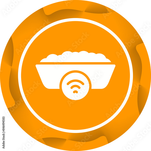 Smart Cat Litter Box Vector Icon