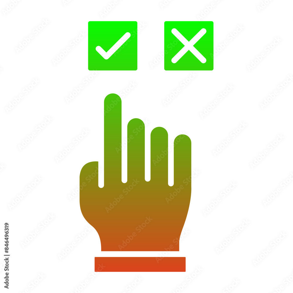 Obraz premium Choice Icon