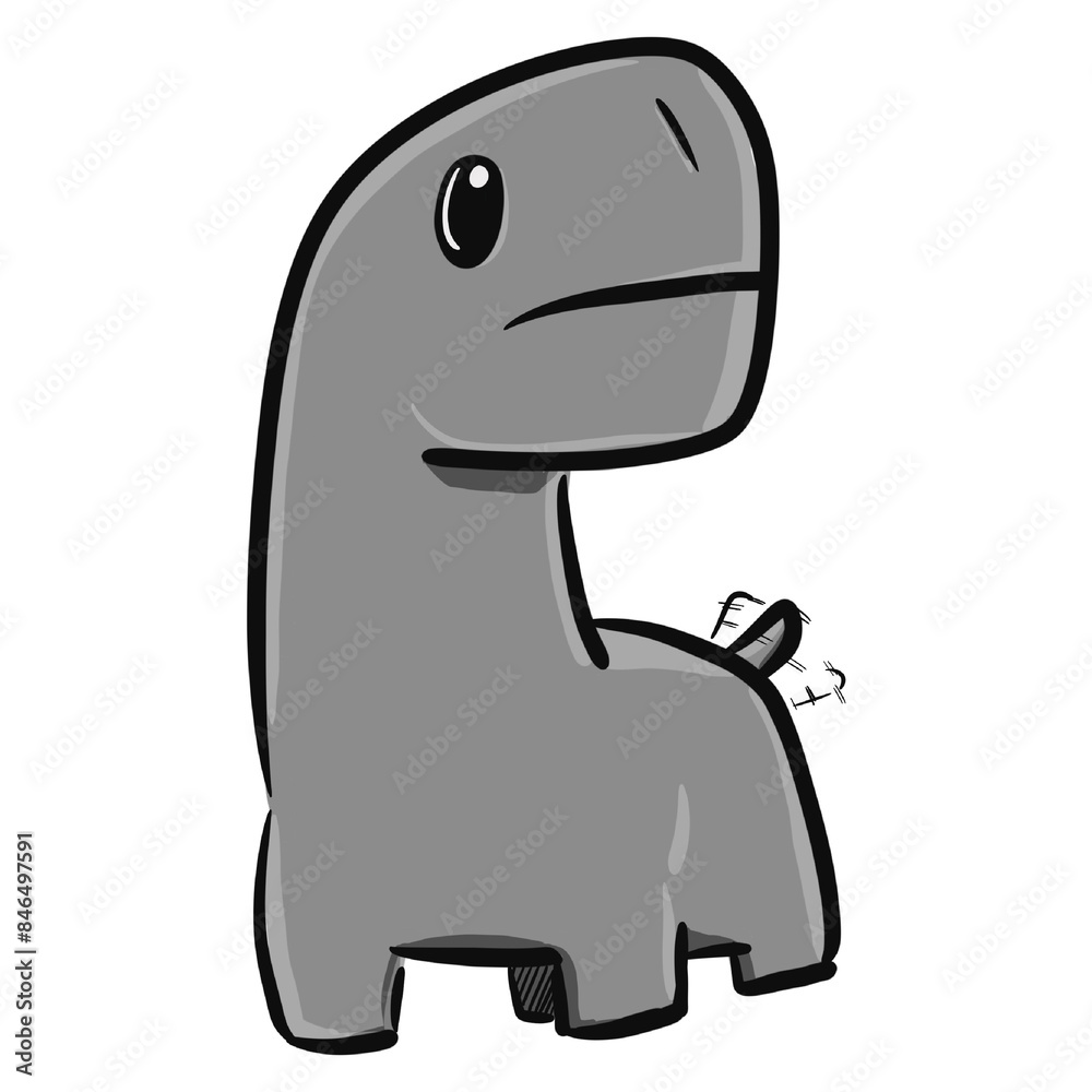 Fototapeta premium cartoon Dino pole
