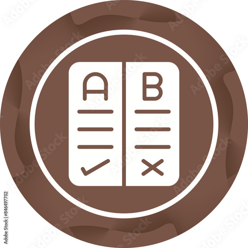 Pros And Cons Vector Icon