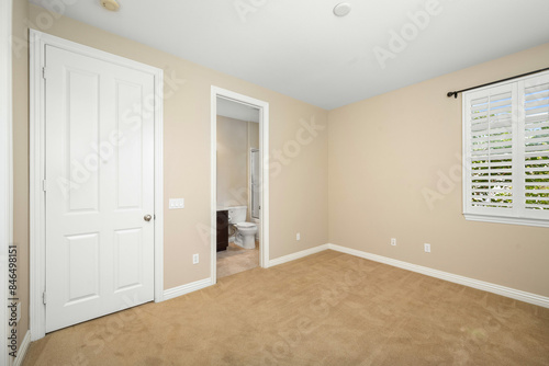 Neat and organized empty room ready for use