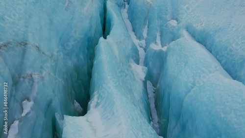 Wallpaper Mural crevasses of a glacier in Iceland Torontodigital.ca