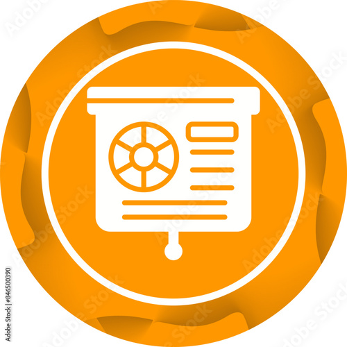 Presentation Slide Vector Icon