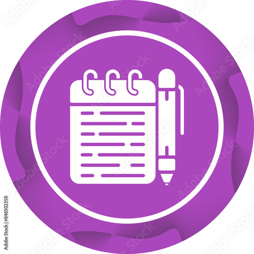 Memo pad Vector Icon